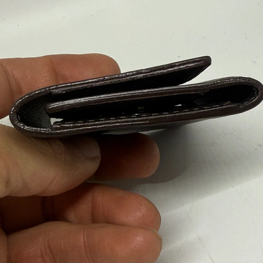 Dunhill Dark Brown Leather 6 Hook Key Holder Wallet Case Vintage‎ EUC Gift Mens